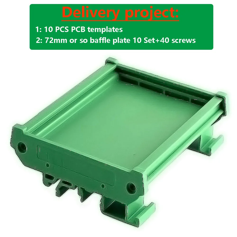 

Корпус коробки держателя кронштейна печатной платы 50-120 мм, отрезаем любой длины с перегородкой 72 мм для установки клеммного кронштейна на DIN-рейку, подарок