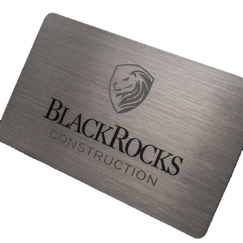 

custom，custom,company customized Cheap Sliver Metal Blank or specific Credit cards Laser Engraving Metal Business Cards ID car