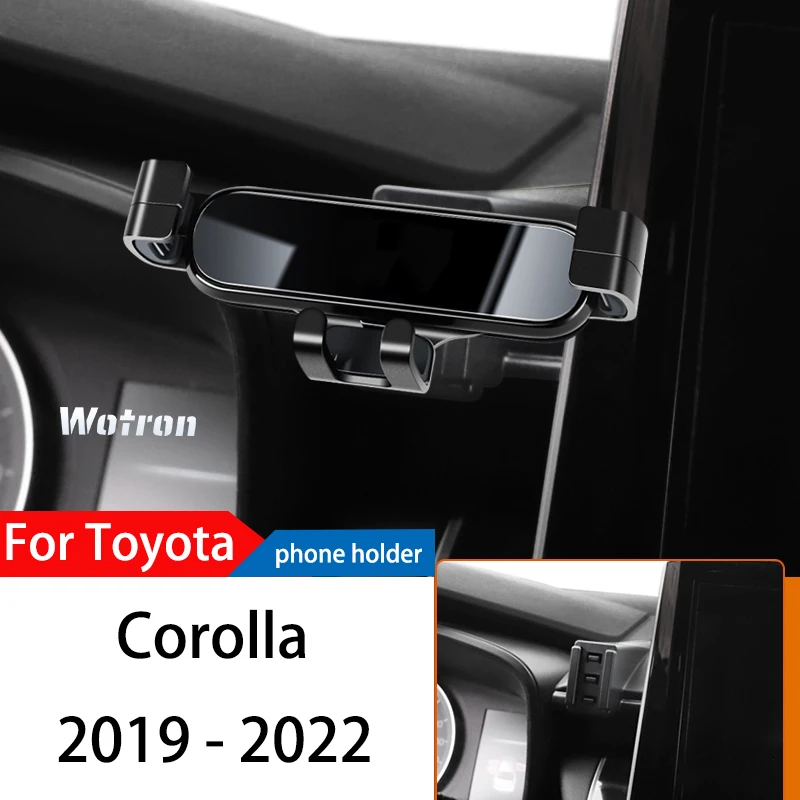 Car Phone Holder For Toyota Corolla 19-2022 GPS Special Gravity Navigation Mobile Bracket 360 Degree Rotating Stand Accessories