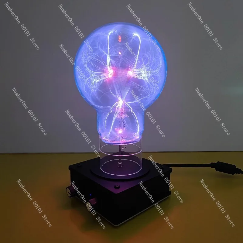 Flat Coil Lightning Arc Generator Palm Spark Music Device Desktop Ornament Creative Technology Gift Plasma Arc Light
