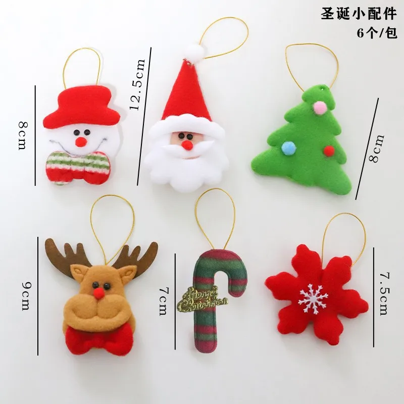 

Рождественский реквизит для фотосъемки Санта-Клаус Рождественская елка Снеговик Олень Тканевый кулон Отель Торговый центр Рождественский декор HP01