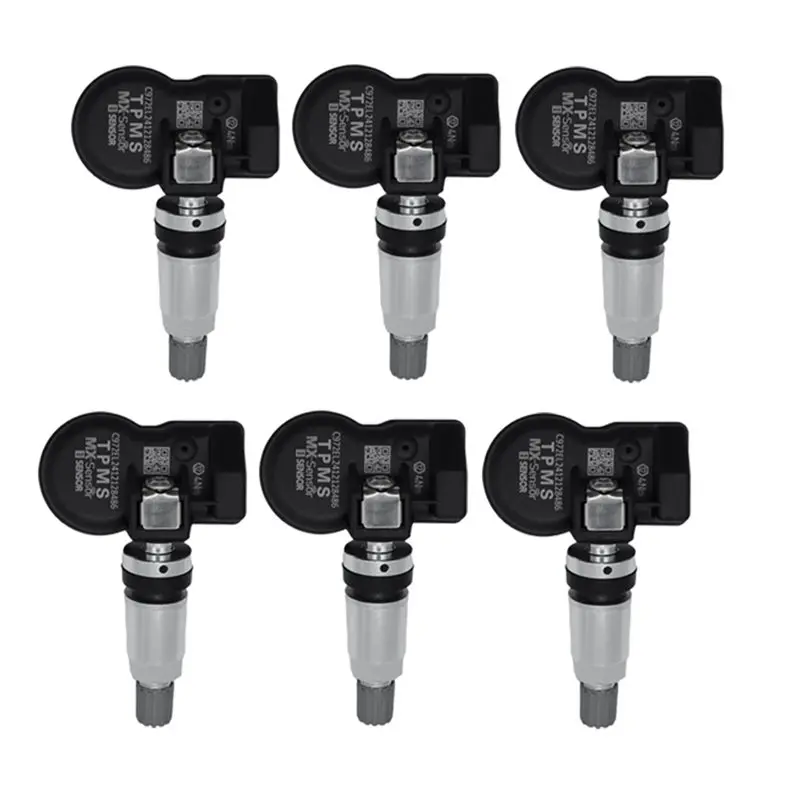 

6Pc Tire Pressure Sensor Programmable MX Sensor 315MHZ+433Mhz 2 In 1 Universal Autel Tool TS408 TS508 ITS600 TPMS Sensor