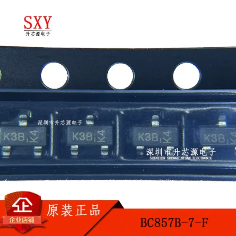 Original BC857B-7-F BC857A-7-F BC857C-7-F silk screen K3B SOT23 PNP transistor