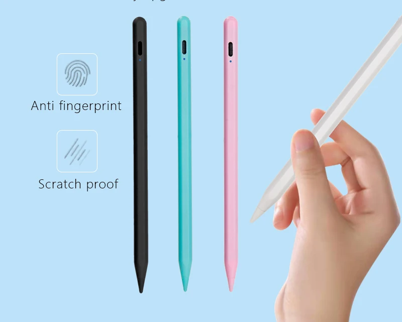 Palm Rejection Smart Touch Screen Drawing Tablet Active Stylus Tilt Pens for Magnetic Stylus Pen