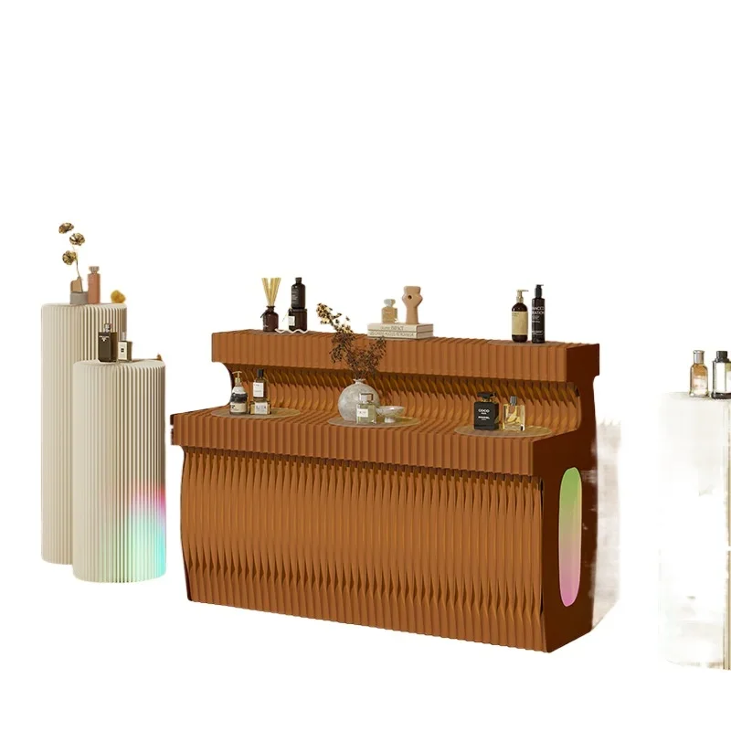 

Стеллаж для выставки товаров Nakajima, декоративная витрина, коммерческий складной мобильный телефон, подходит для магазина будки