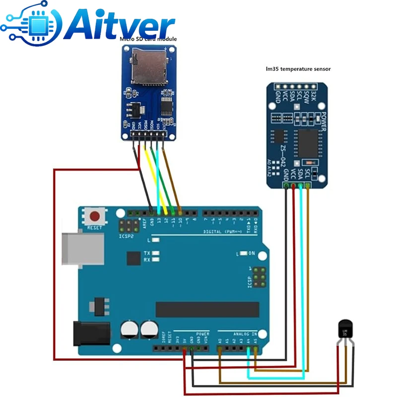 Moduł czytnika kart Micro SD TF z interfejsem SPI, płytka rozszerzająca pamięć z kablami Dupont, adapter kart Mini SD do zestawu DIY Arduino — zdjęcie produktu 6