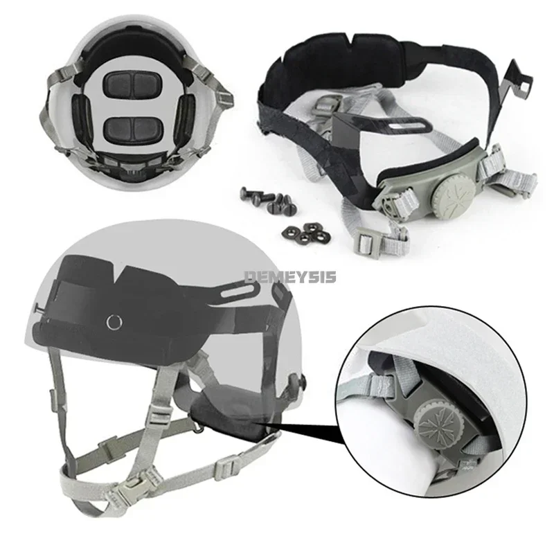 Tactical Fast Helmet Adjustable Strap Hunting Wargame Helmet Inner Locking Strap System Sports Helmets Accessories