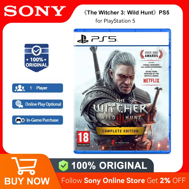 Sony PlayStation 5 The Witcher 3: Wild Hunt PS5 Game Deals for Platform Playstation5 PS5 THE WITCHER 3: WILD HUNT