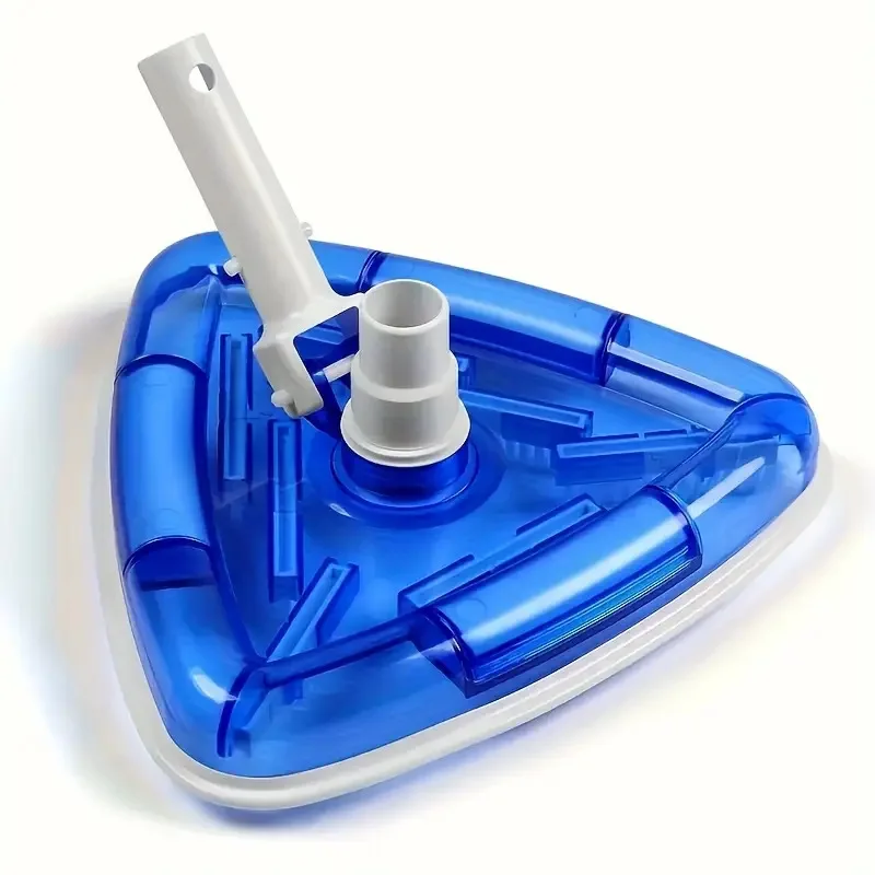 Pool Cleaning Suction Head Triangle Design for Effective Corner Cleaning and Vinyl Liner Protection 29x29x10cm