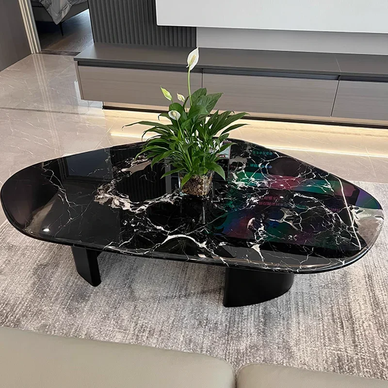

Minimalism Marble Coffee Table Modern Simple Living Room Sofa Side Coffee Table Originality Villa Home Furniture Couchtisch FYCT