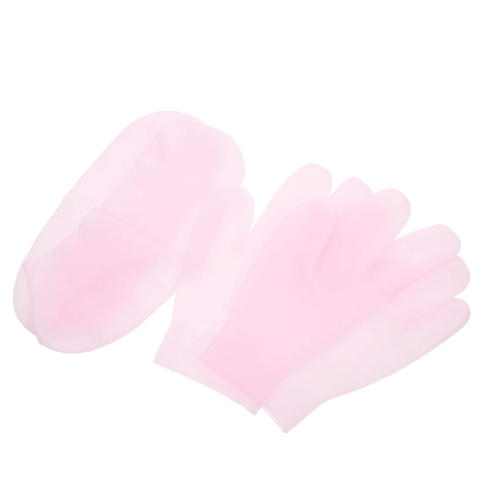 

2 пары увлажняющих перчаток-носков для ухода за руками и ногами, с сотовой подошвой, противоскользящий дизайн, глубокое увлажнение для мягкой и гладкой кожи, розовый цвет