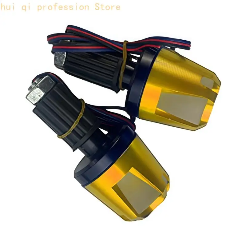 Motorrad-Griff-Endkappe, Lenker-Endstopfen mit LED-Licht, stoßdämpfende Gummischicht für sanfte und ruhige Fahrten – Detail 9