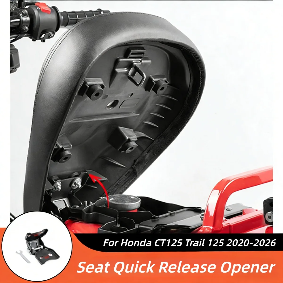 

CT125 Motorcycle Seat Pop Up Kit Automatic Seat Release Latch Quick Release Seat Opener For Honda CT125 Trail 125 2020-2025 2026