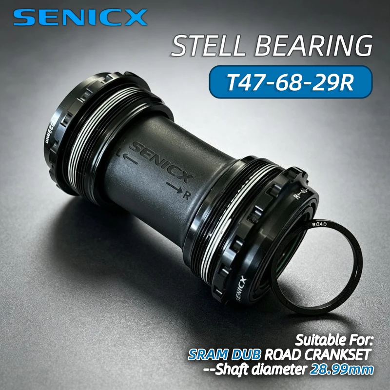senicx-t47-68-スレッドボトムブラケット-自転車スチールベアリング-センタルムーブメント-24mm-dub-ロードクランク対応-バイクパーツ