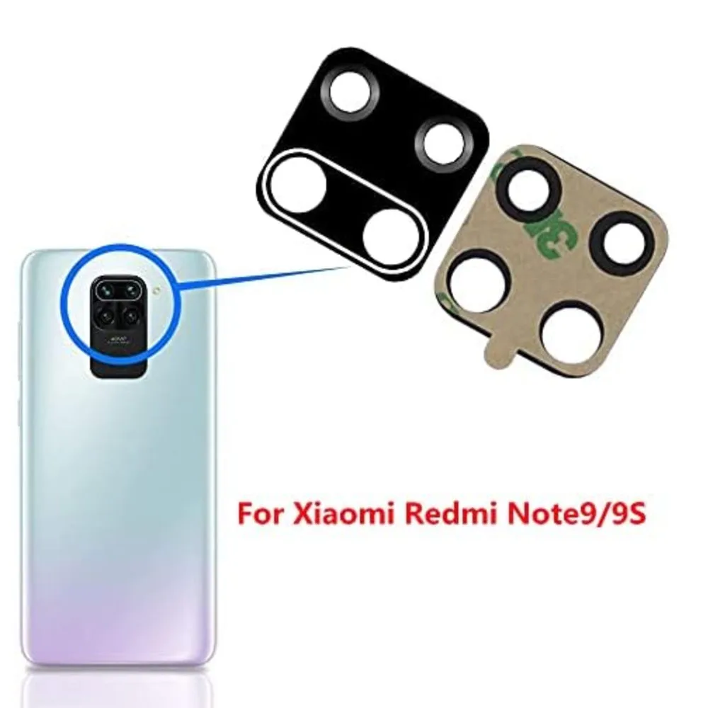 Back Rear Camera Glass Lens Replacement For Xiaomi Redmi Note 9 /  9S  With Double Sided Adhesive,Remove Tools