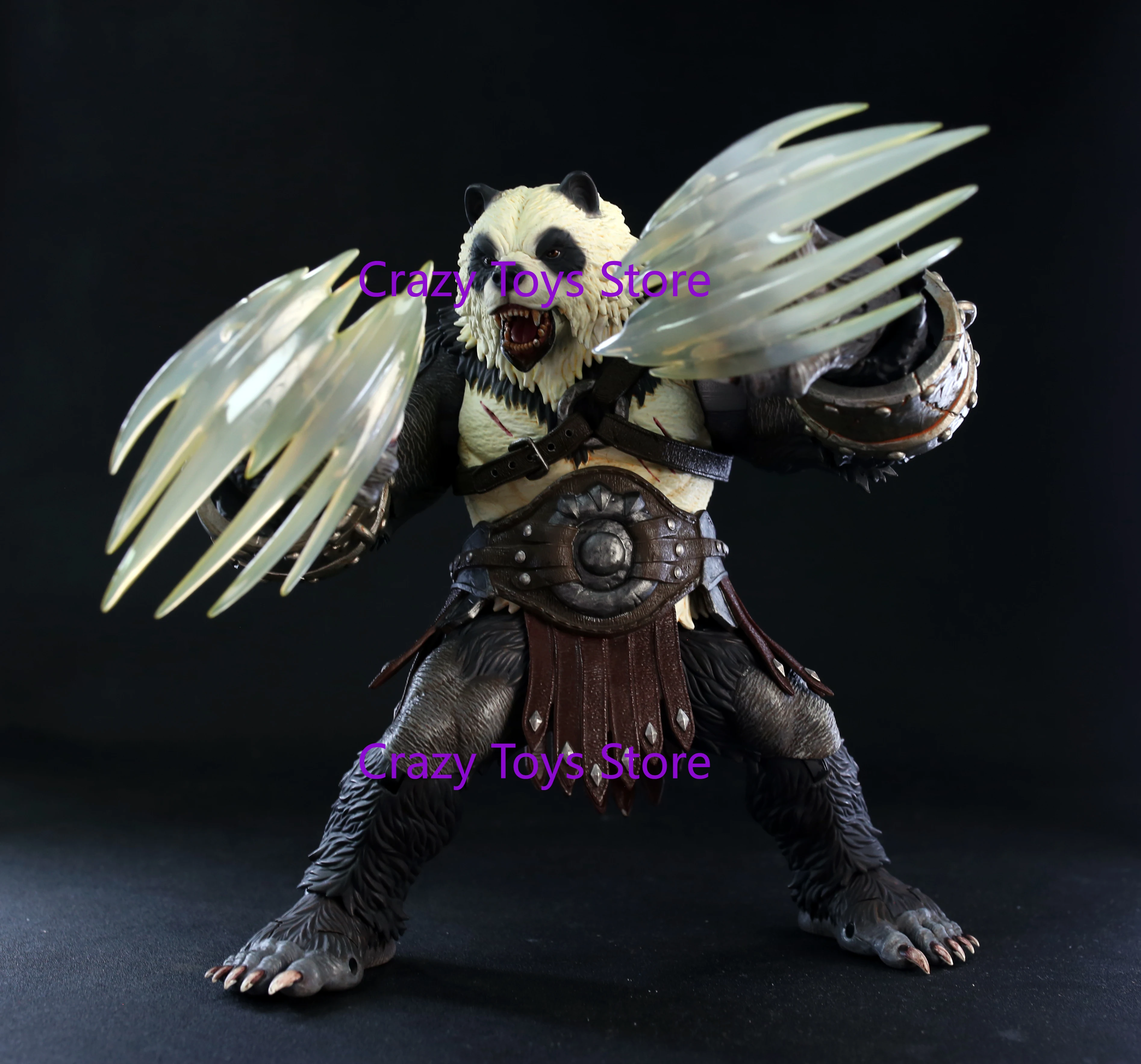 In Voorraad MemoryToys 1/10 Adventurers World Furious Bear Mannen Figuur Complete Set 22 Cm Druid Animal Giant Panda Action Figure speelgoed