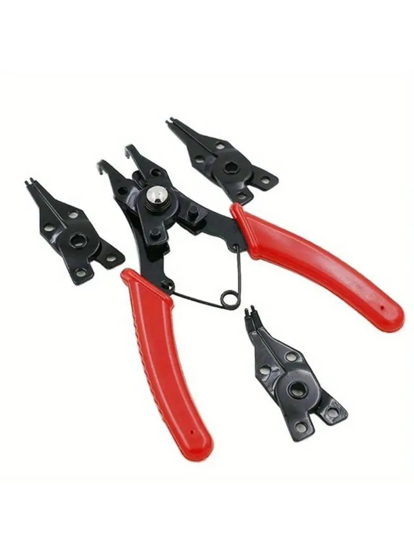 Marine 4-in-1 Sicherungsringzangen-Set, Multifunktionales Handwerkzeug mit Abnehmbarem Kopf für Fischerei-, Boot- und Yachtreparaturen