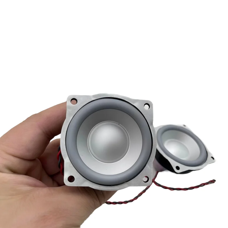 2 Inch Full Range Speaker, British Style Large Neodymium Magnet Metal Cone HiFi DIY Speaker