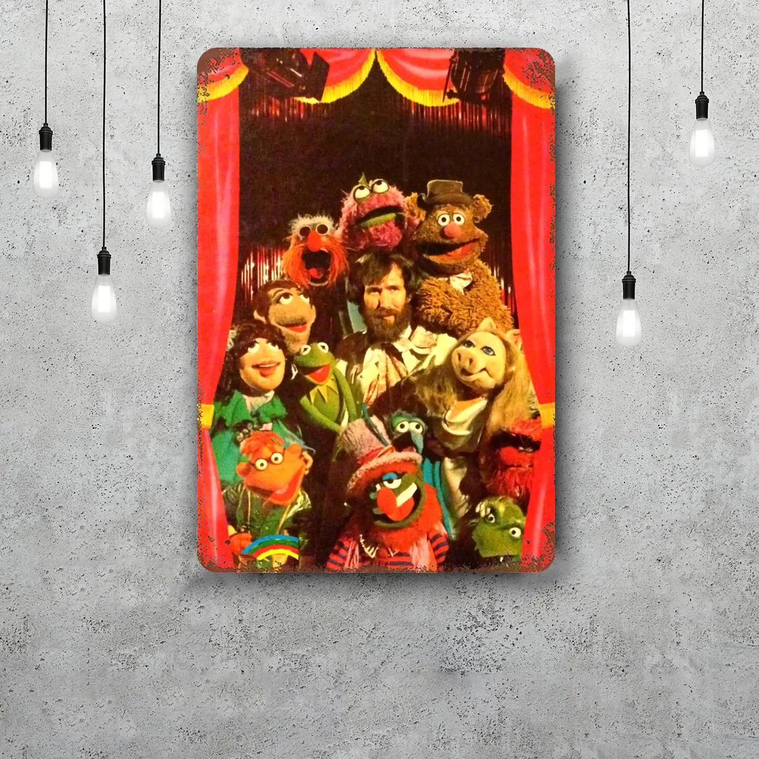 MINISO The Great Muppet كابر ديكور ملصق خمر تين تسجيل علامة معدنية لوحة الزخرفية لحانة بار كهف الجدار الديكور #5