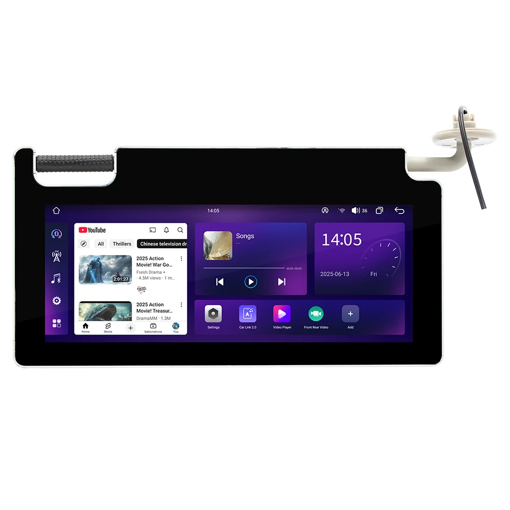 10.25 Inch Car Android 13 Entertainment Screen Sunshade Cosmetic Mirror Eight Core Carplay Car Player