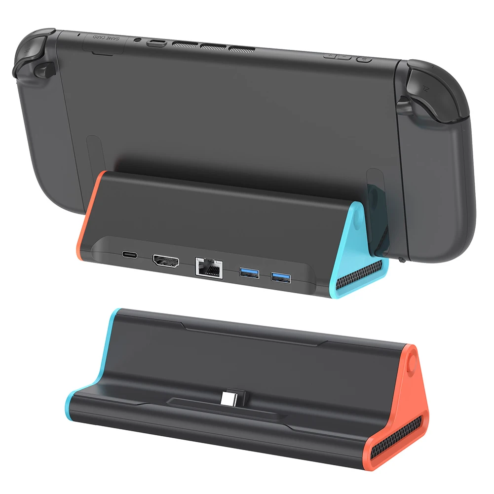 For NS2 TV Dock Station with Type C Port HDMI-compatible Docking Station Fast Charging Console Adapter Base Gaming Accessories