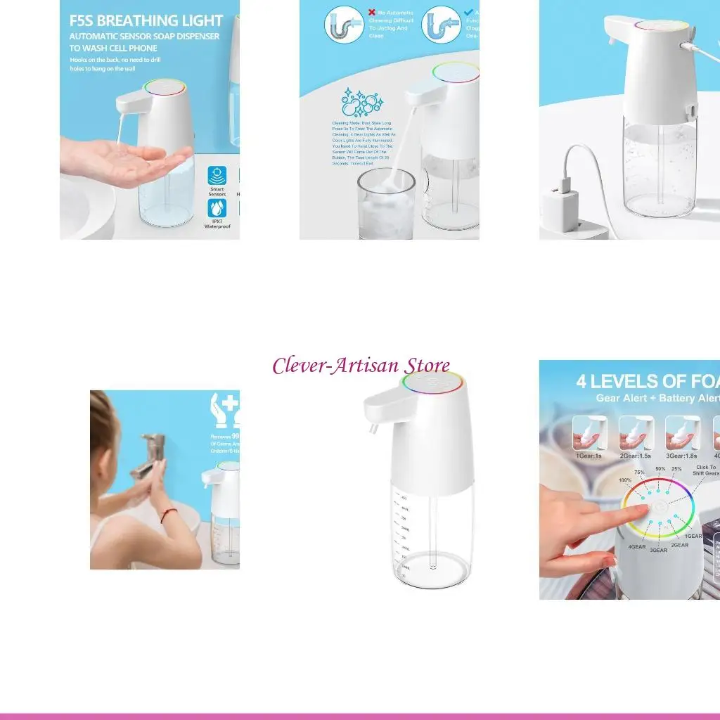 

E06B Touch Frees Foaming Soap Dispenser Fast Response for Hygienic Hand Washing
