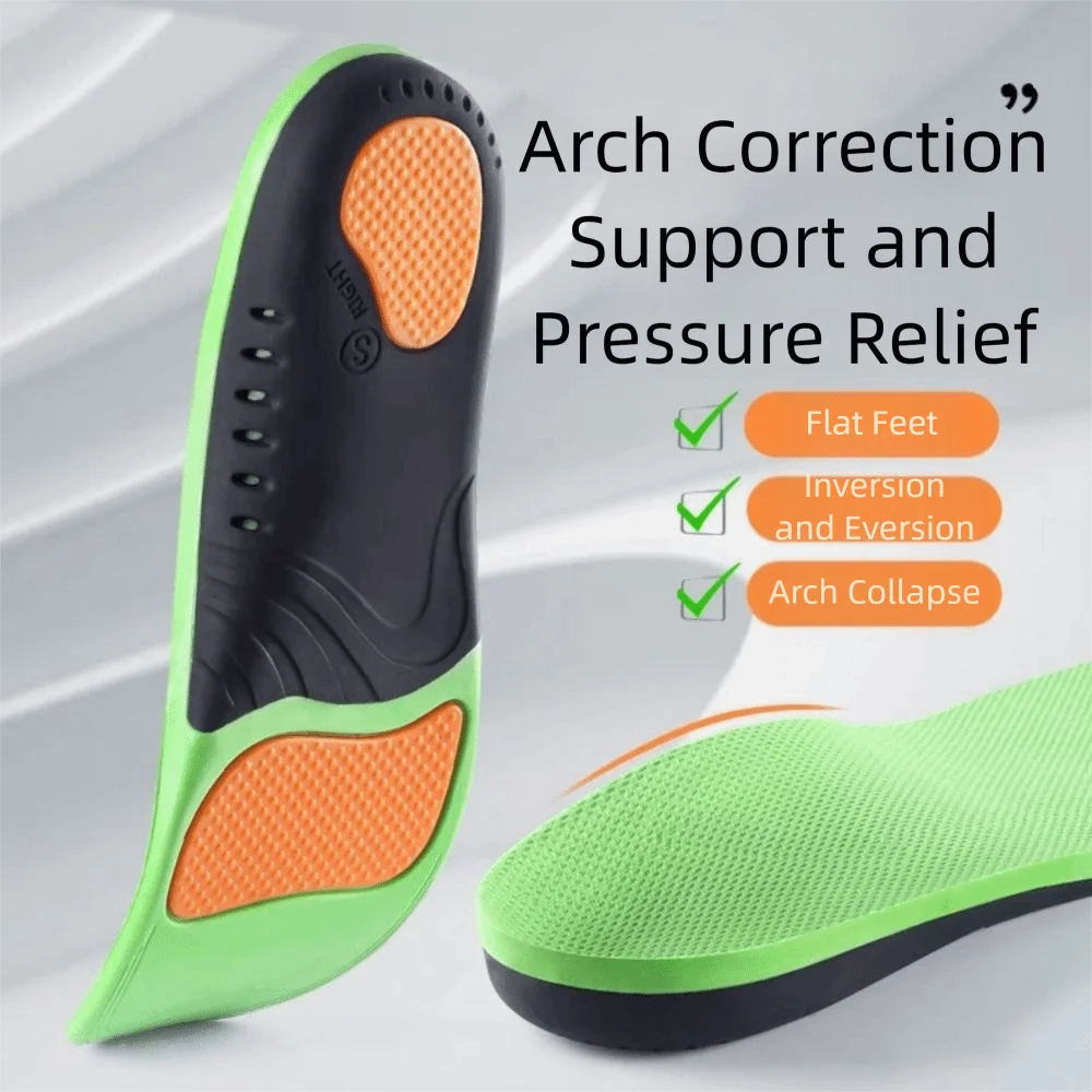 وسادة مرنة عالية النعال العظام قوس مسطح دعم كوتابل تصميم X/O تصحيح الساق الرياضة قوس دعم قوس وسادة للقدم
