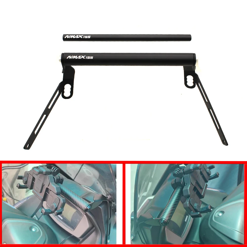 

Motorcycle Adjustable GPS Phone Mount Navigation Holder Bracket FOR YAMAHA NMAX 155 N-MAX 155 NMAX155