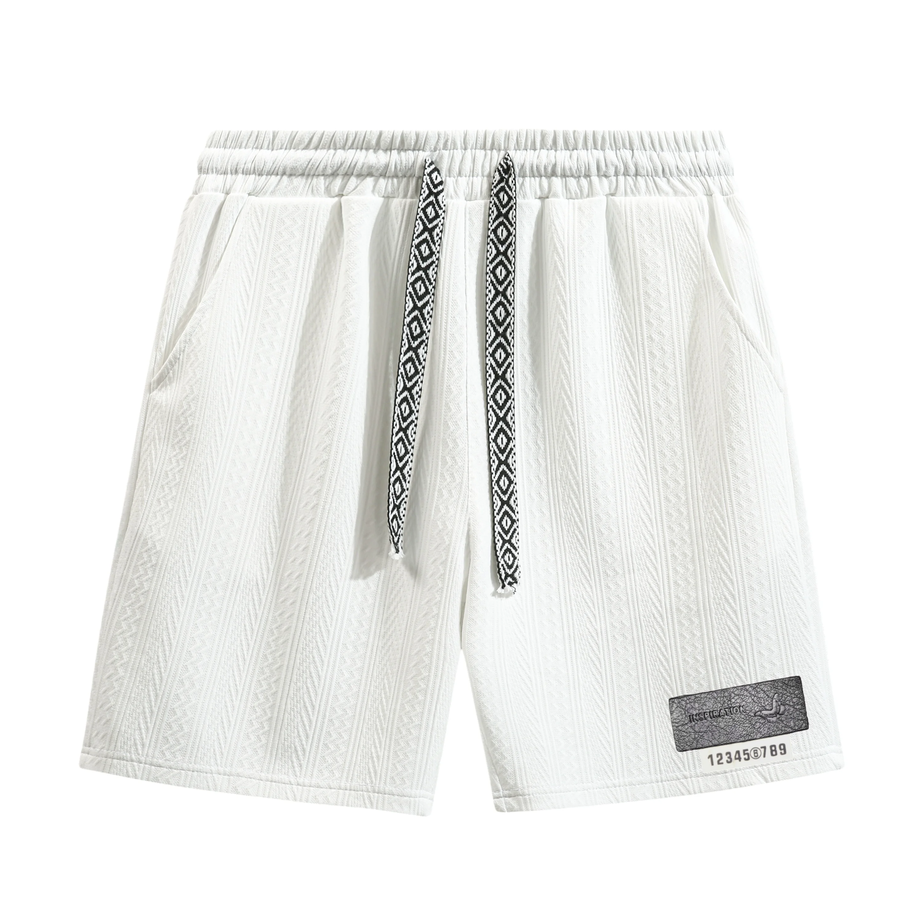 Men's Summer Casual Beach Shorts Breathable Skin-Friendly Fabric with Large Capacity Side Pockets Comfortable Lightweight