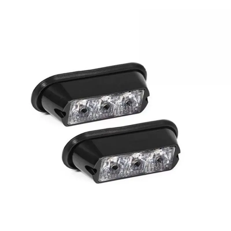 

Glb 3LED 12V Автомобильный стробоскоп Аварийный маяк Водонепроницаемые вспышки Полицейская предупреждающая лампа 12 режимов Супер