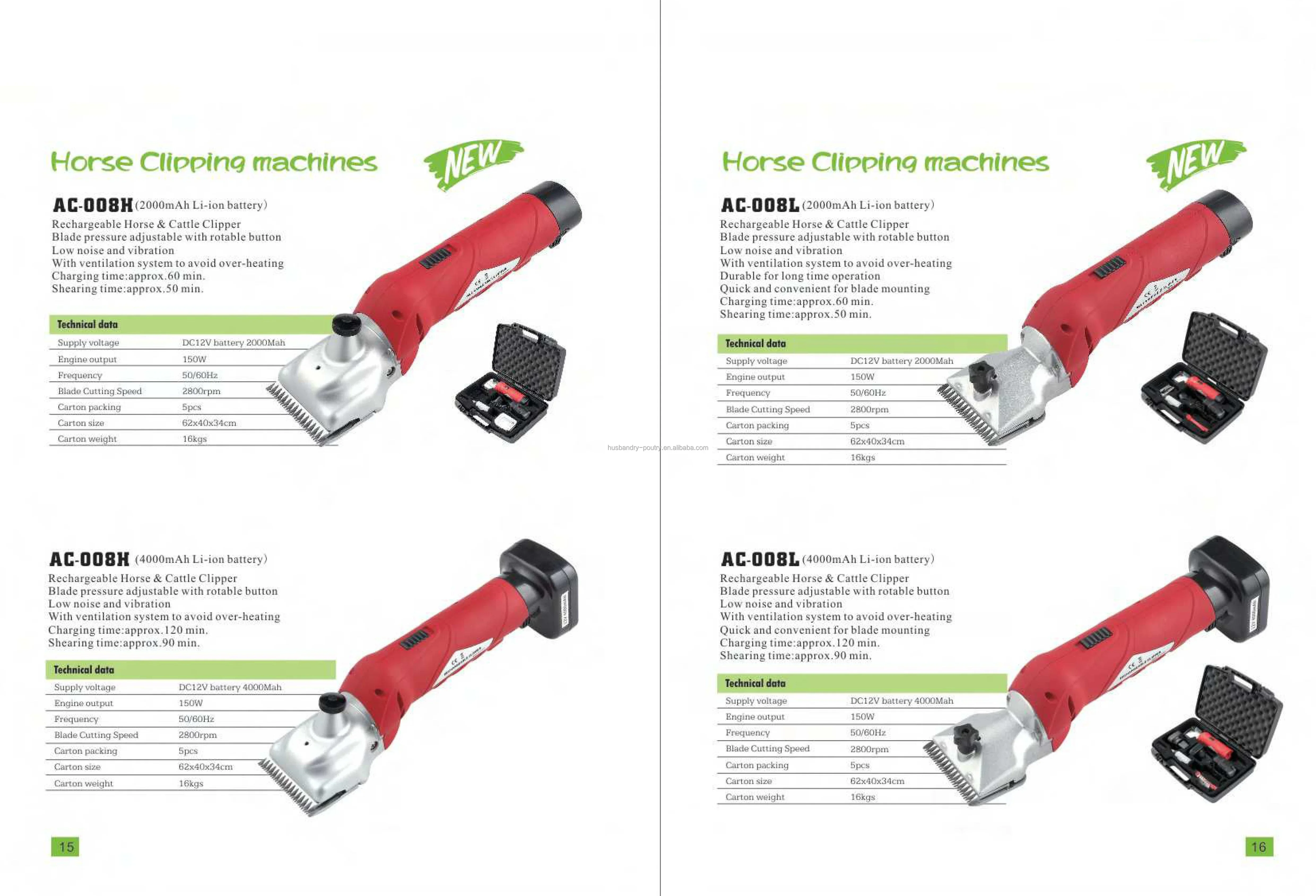 Tesoura de cisalhamento com bateria, Cordless Horse Cattle Shears