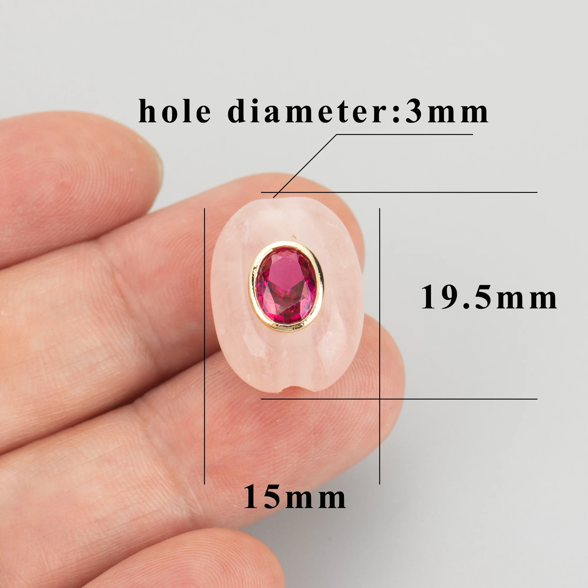 GUFEATHER,One Piece/Lot,MI36,Jewelry Accessories,18K Gold Plated,Copper,Natural Stone,Zircons,Charms,Jewelry Making,DIY pendants image 2