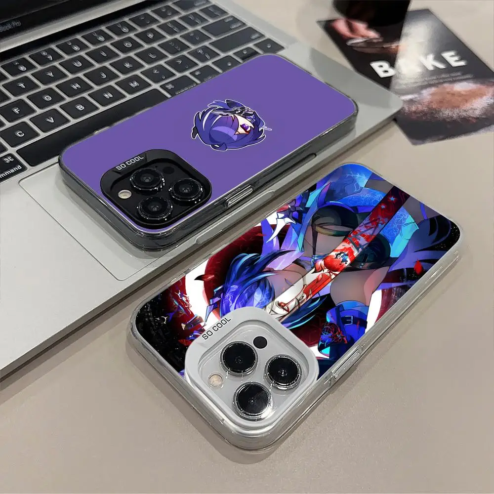

Honkai Star Rail Acheron Phone Case for iPhone 17 16 15 14 13 12 11 X XR XS 8 7 Pro Max Plus Translucent Colour Protective Cover