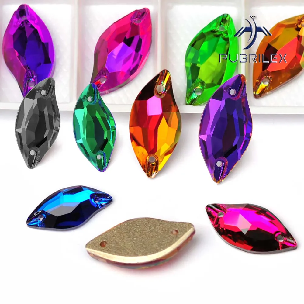 الجملة K9 أوراق زجاجية خياطة على أحجار الراين كريستال بريق ديامانتي أحجار الخياطة DIY بها بنفسك فستان الزفاف الملابس الحرف الفنون #1