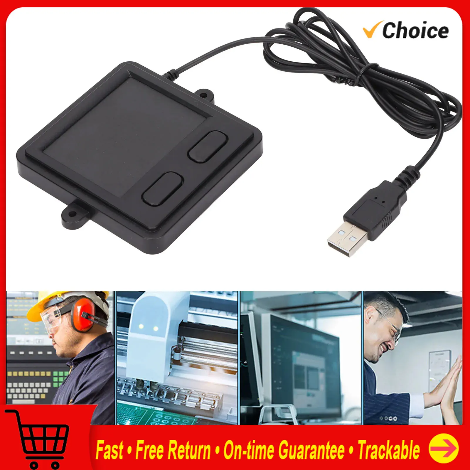 Portable Trackpad Trackpad USB Wired Embedded Compact Size 2 Buttons Portable Practical Computer Touch Pad for Laptops Desktops