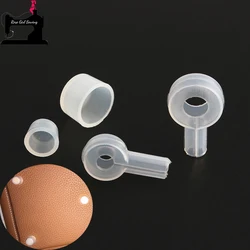 16/50/300PCS Transparent Adjustable Bags Rivets Wear Protect Pad For Handbag Shoulder Socket Locks Studs Feet Nail Accessories