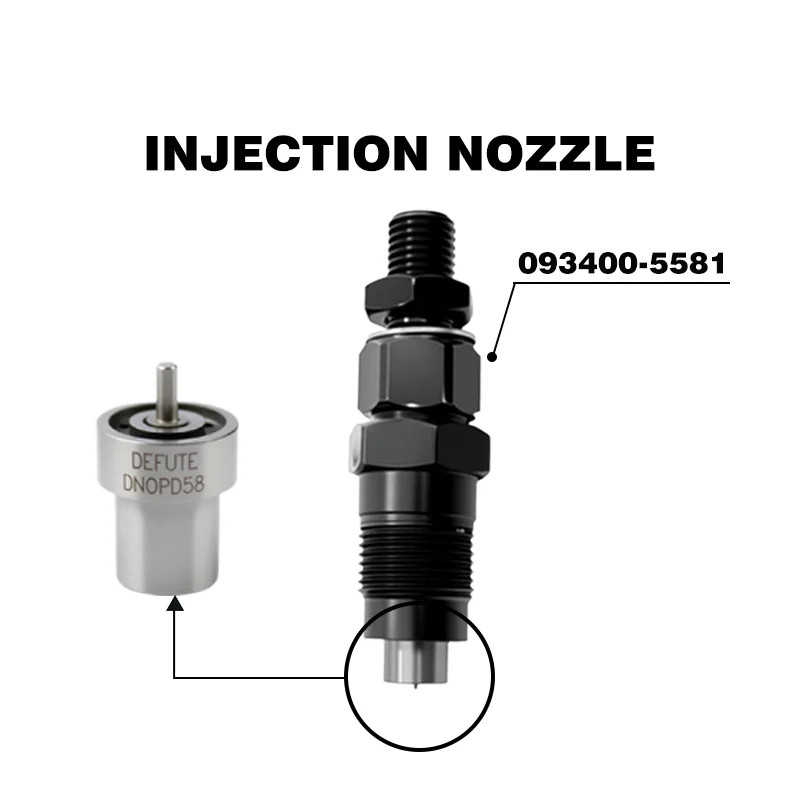 PD fuel injector DN0PD58 093400-5581  Fuel injector control and accessories for T0Y0TA 2C/1C-L/1C from Japan