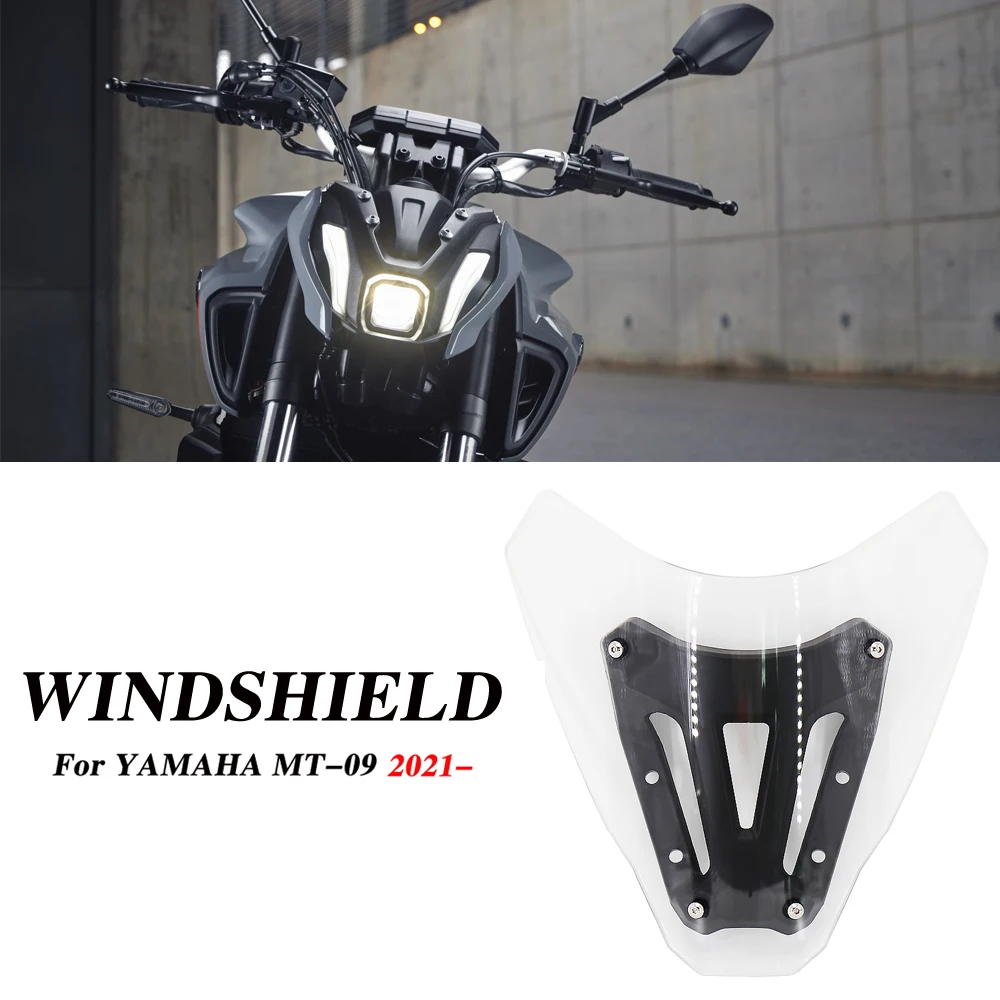 

New Air Wind Deflector + bracket 2021 2022 Motorcycle Windshield WindScreen Visor Viser Fits For Yamaha MT07 MT-07 MT 07