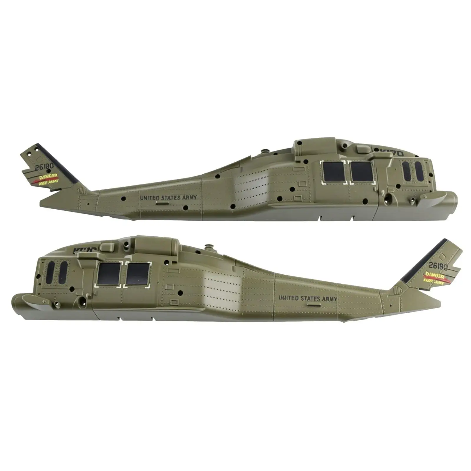 2 Pieces Left Fuselage Shell Plastic RC Helicopter Frame Cover High Quality