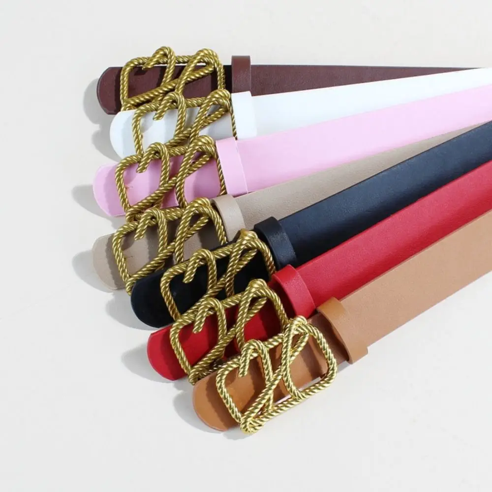 

Fashion Versatile Leather Belt Luxury Design Women Trendy Waistband Trouser Dress Belts