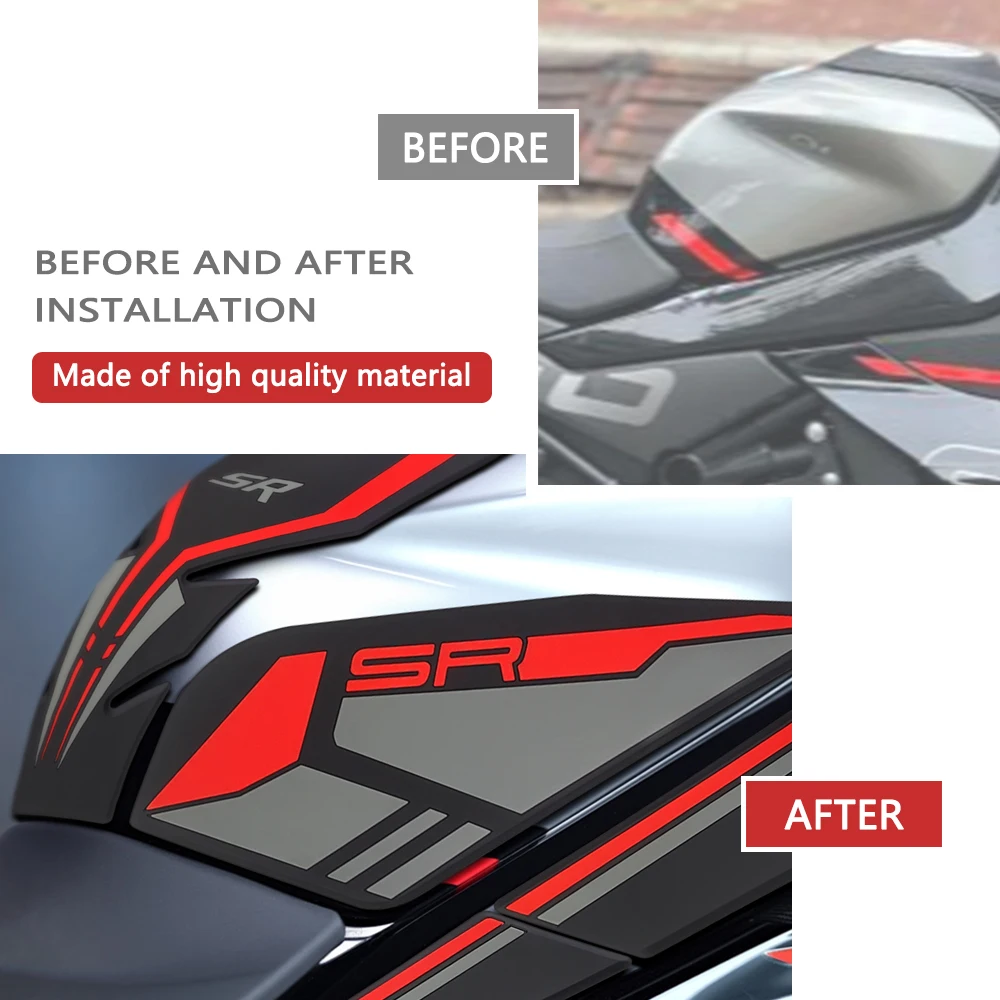 สติ๊กเกอร์กันรอยถังน้ำมันสำหรับรถมอเตอร์ไซค์ CFMOTO 450SR 2025 450SRS 2024 450srs 2022-2025 แผ่นรองกันลื่นถังน้ำมัน