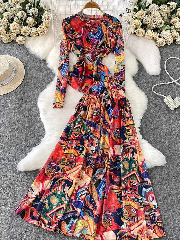 Spring Summer Casual 2-piece Set for Curvy Women Skirt with Long Sleeve Voile Top Slim Sexy Mesh Skirt Set French Chic Outfi view 3