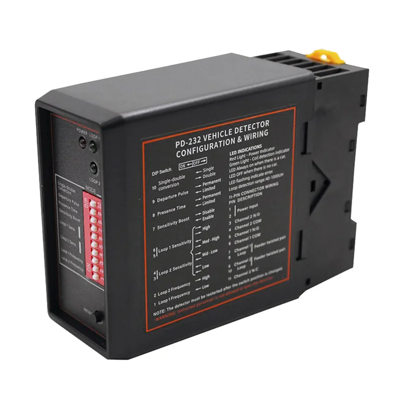 

Y23A-Smart Parking Double Channel Vehicle Exit Car Loop Detector PD232 Loop Detector For Access Control System Parking System Du