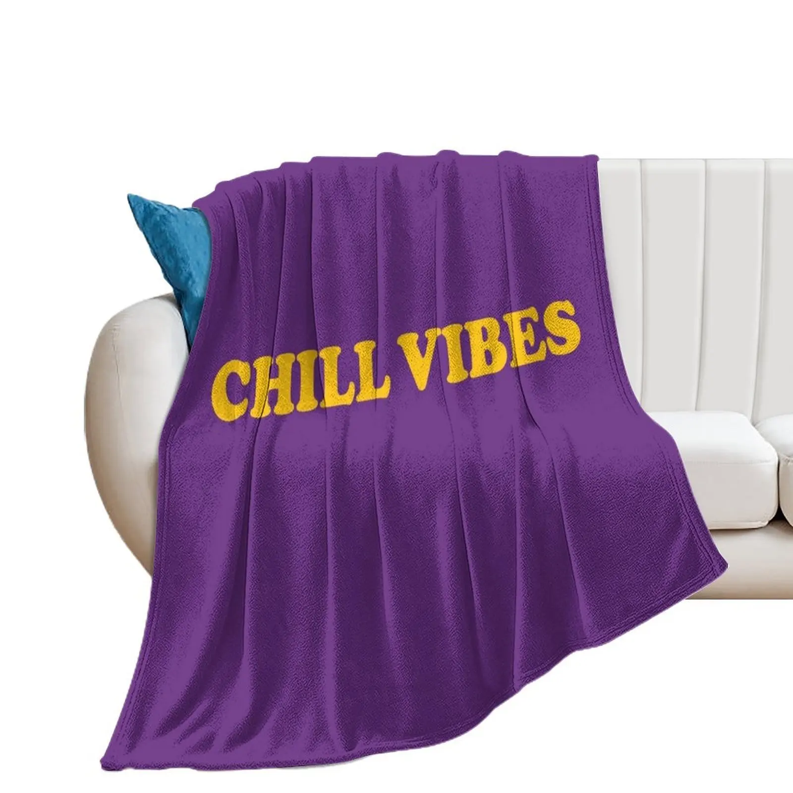 

Chill Vibes Throw Blanket heavy to sleep for sofa Travel Flannels Blankets