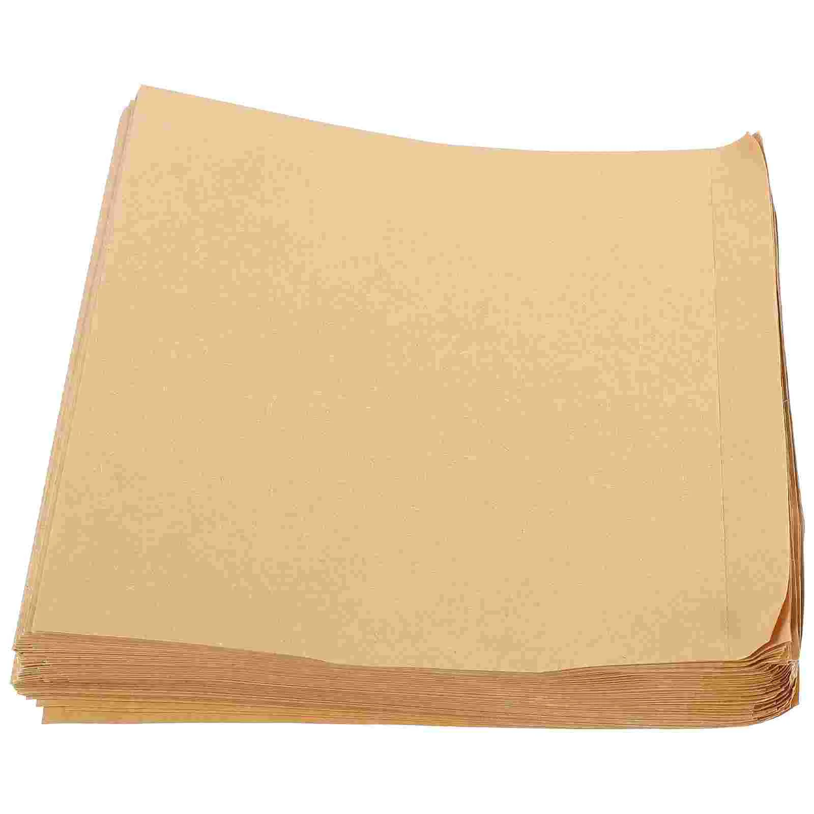100 Pcs Pancake Paper Bag 100pcs Sauce Bags Brown Food Kraft Convenient Oil Proof Donuts Storage Portable Bread