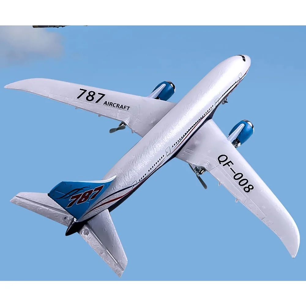Aereo RC avanzato a 3 canali fai-da-te da 2,4 GHz, modello Dreamliner 787 pronto per volare per gli appassionati di esperti