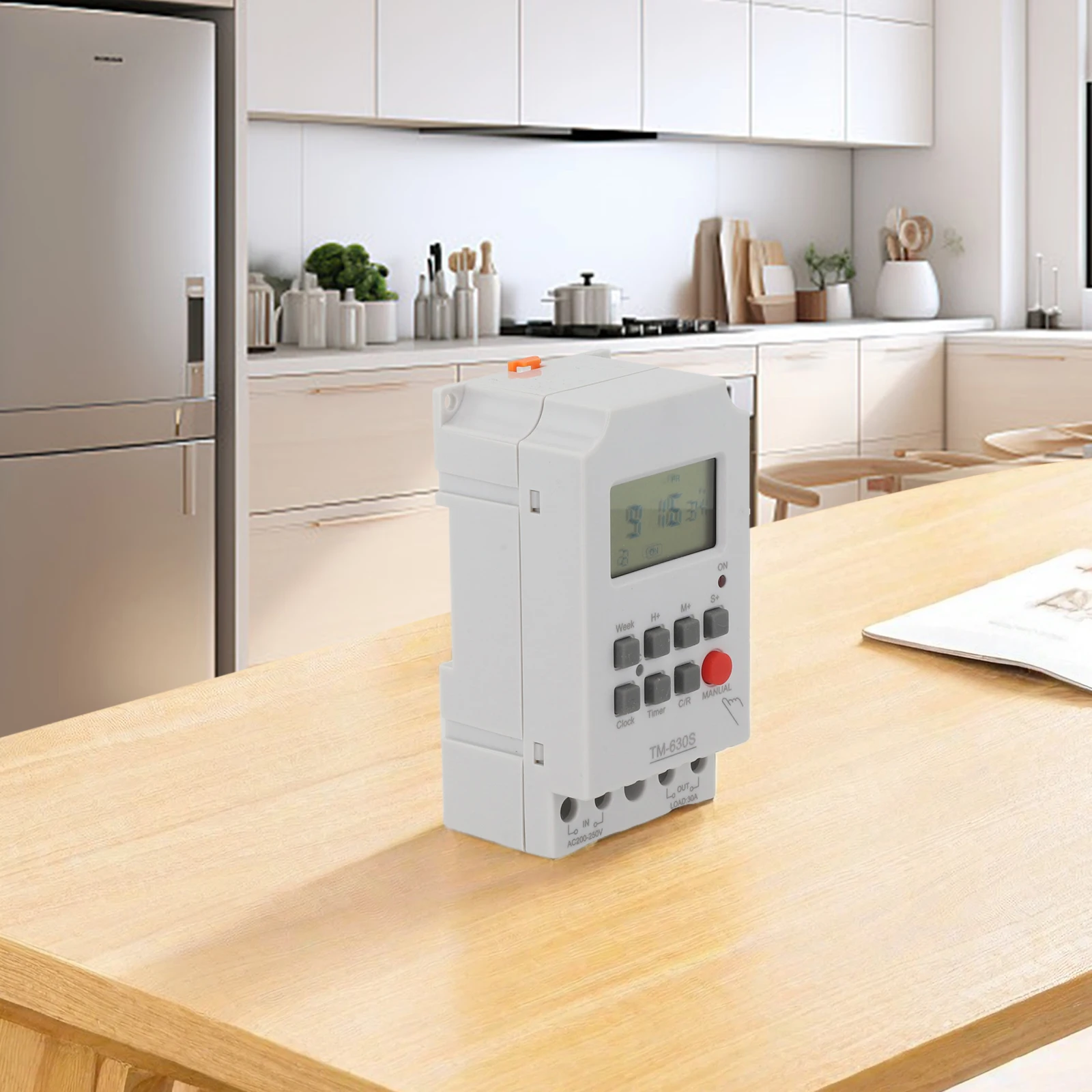 Zasilany mikrokomputerem przełącznik czasowy AC220V TM630S2 z wbudowaną baterią zapasową i mechanizmem korekcji błędów