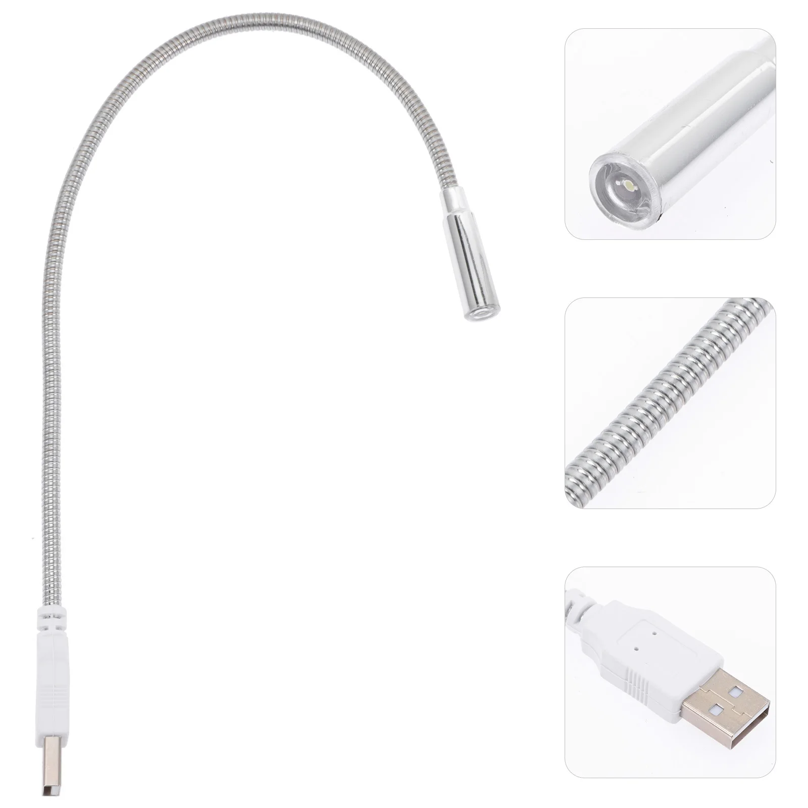 

4Pcs USB Keyboard Lamp Flexible Eye Protection Foldable Laptop Light Portable Computer Night Reading Lamp Atmosphere Light