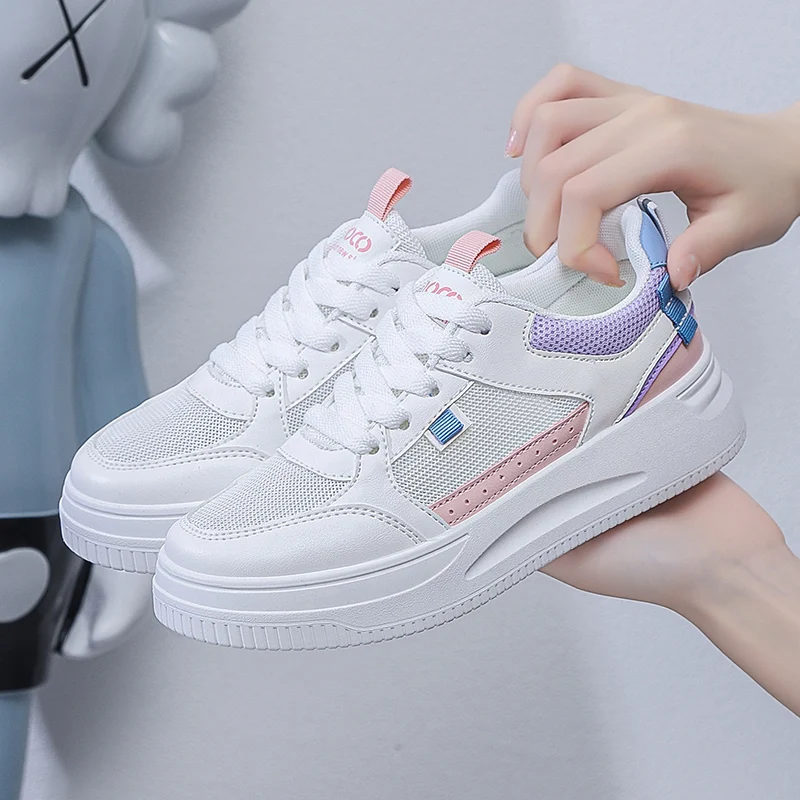 2023 Women\'s Sneakers Platform Casual Breathable Sport Design Vulcanized Shoes Fashion Tennis Female Footwear Zapatillas Mujer