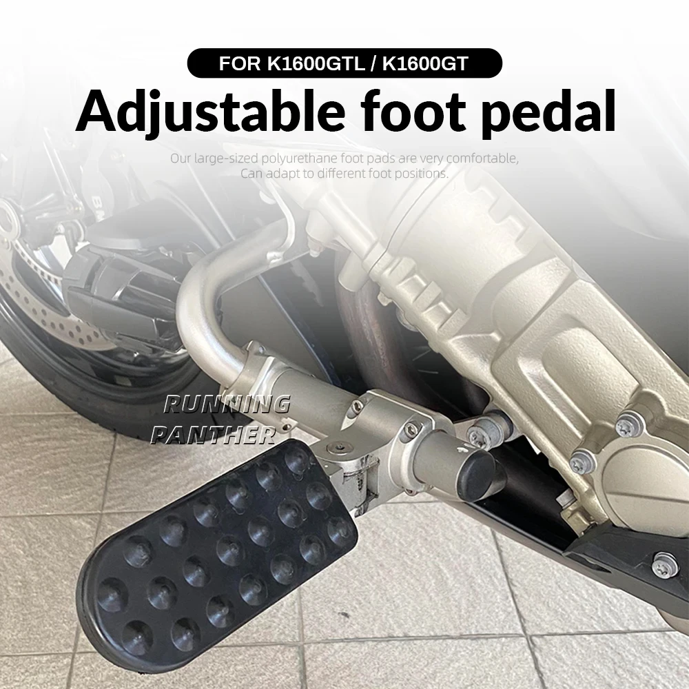 For BMW K1600GTL K1600GT Motorcycle Accessories Adjustable Highway Pegs Foot Pedal Pegs Rest Engine Guard Bars Footrest Kits